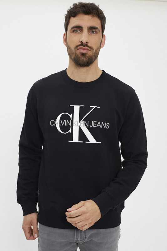 Sweat noir imprimé