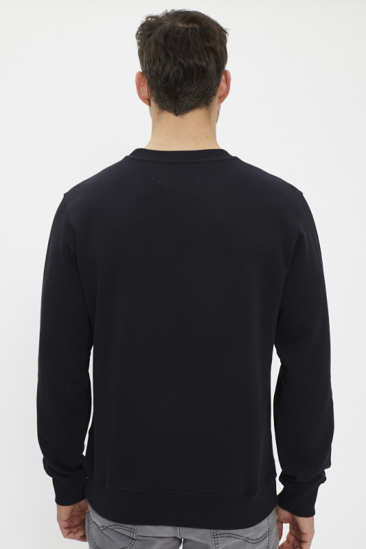 Sweat noir imprimé