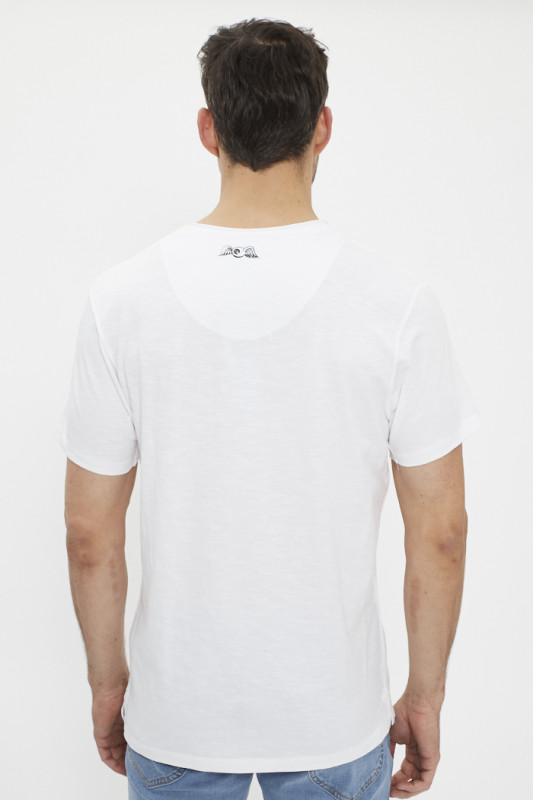 T-shirt blanc imprimé