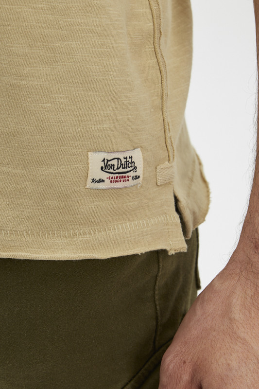 T-shirt beige imprimé