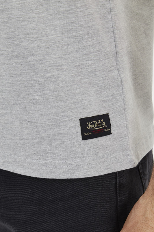 T-shirt gris imprimé