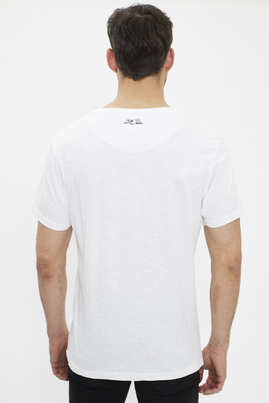 T-shirt blanc imprimé