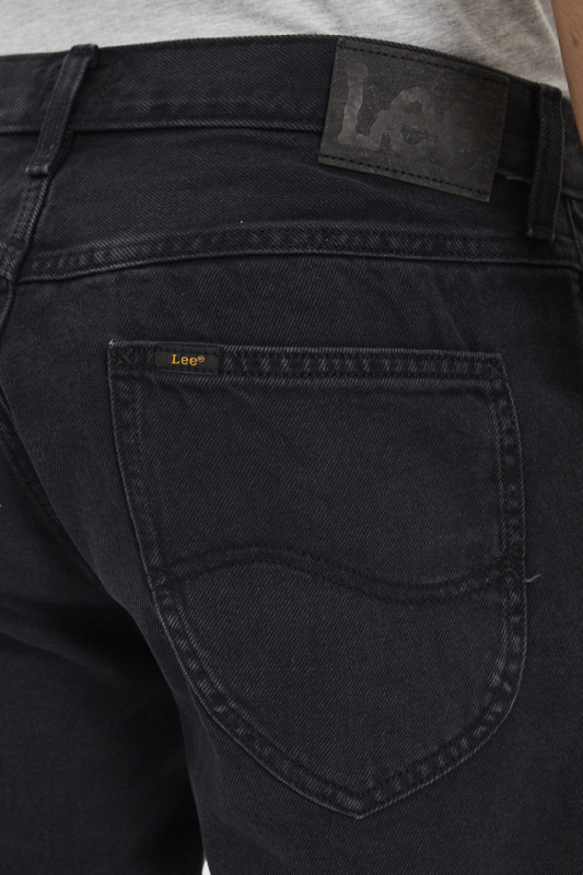 Short en jean noir délavé Lee