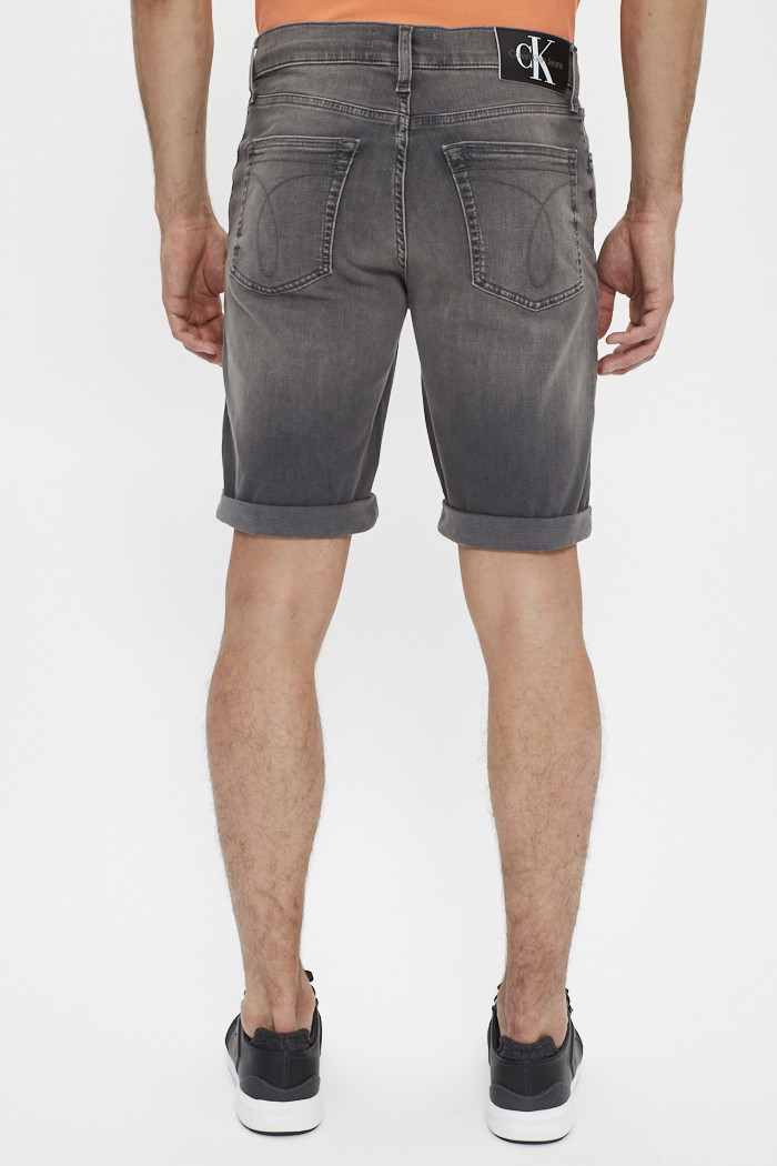 Short en jean gris Calvin Klein Destock Jeans