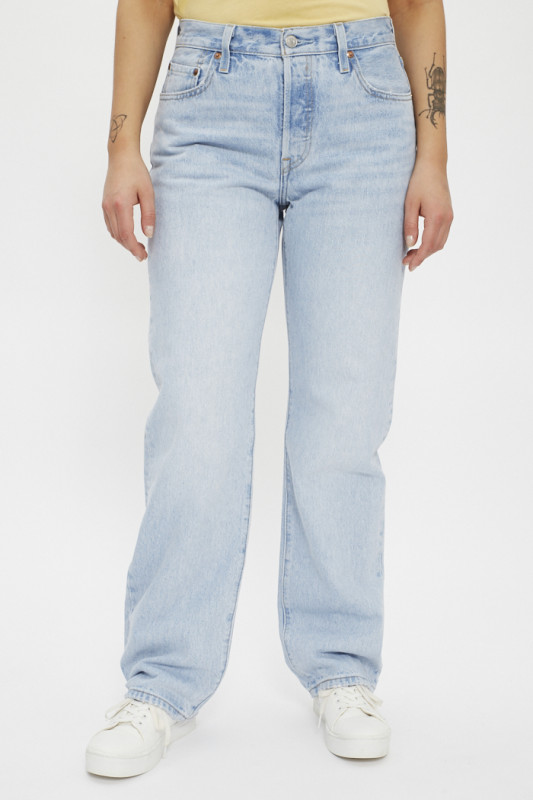 Jeans 501 cropped denim bleached