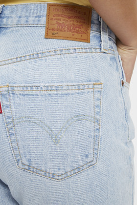 Jeans 501 cropped denim bleached