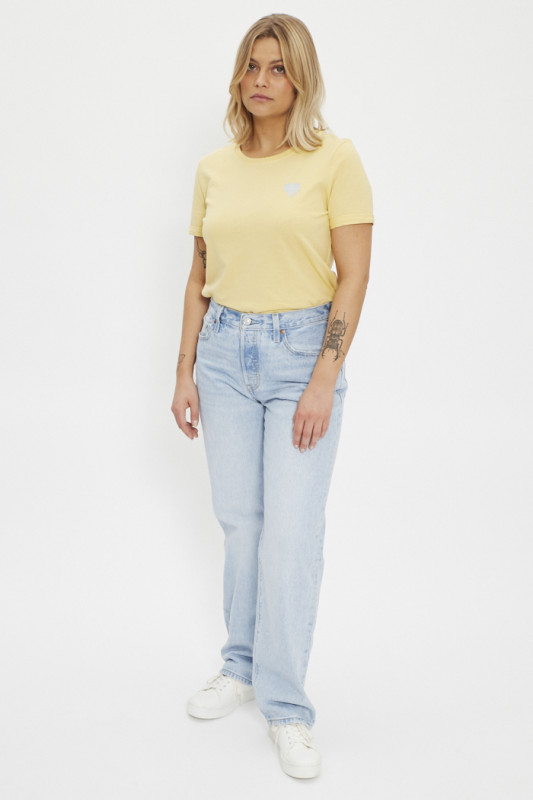 Jeans 501 cropped denim bleached
