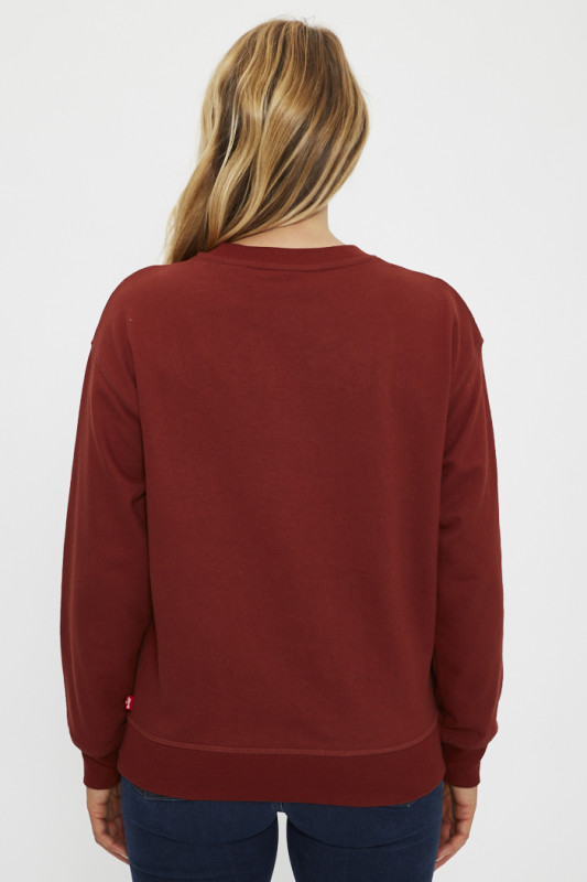 Sweat rouge imprimé