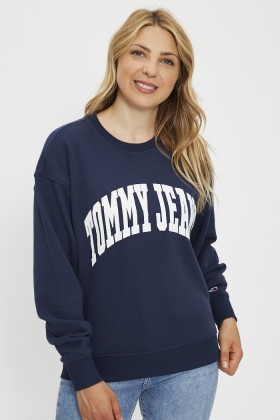 Sweat bleu imprimé