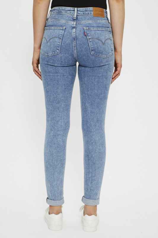 Jeans 721 skinny bleu délavé