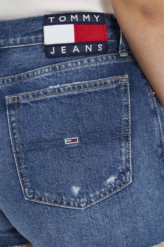 Short en jean usé