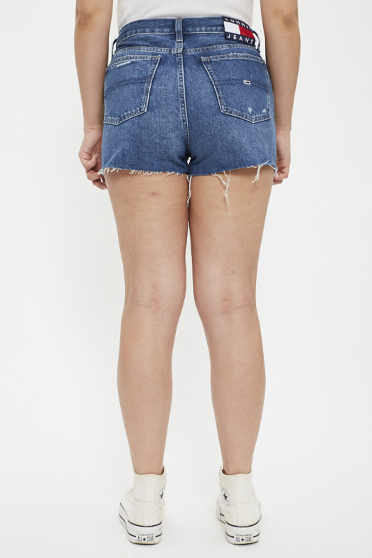 Short en jean usé