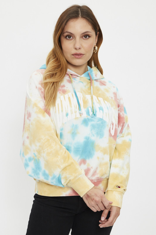 Sweat à capuche tie and dye