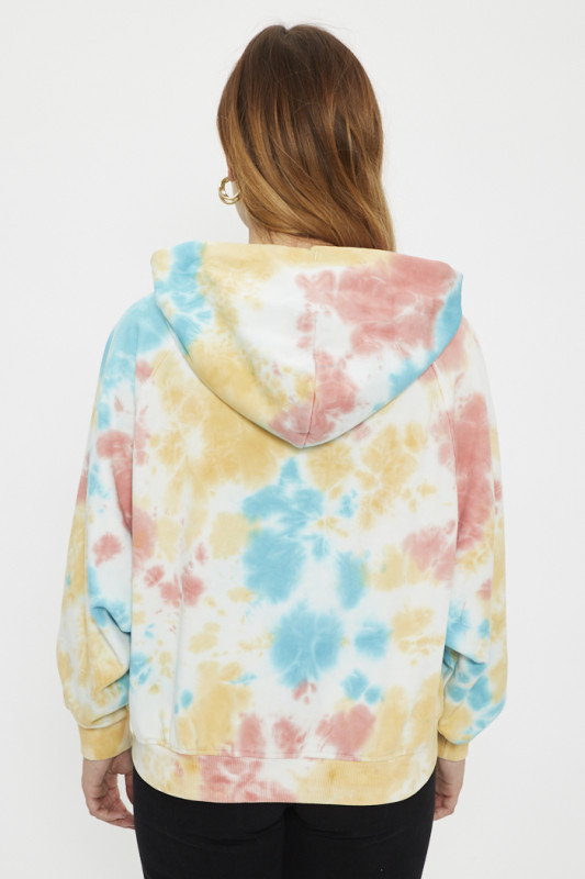 Sweat à capuche tie and dye