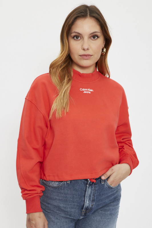 Sweat cropped rouge