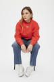 Sweat cropped rouge