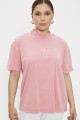 T-shirt loose rose brodé