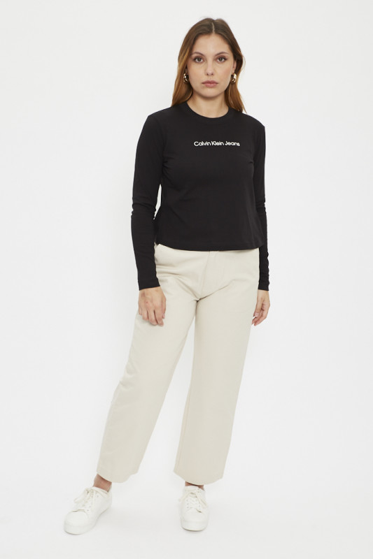 T-shirt noir manches longues