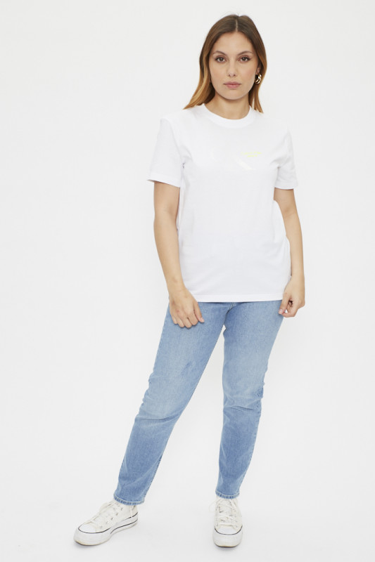 T-shirt blanc imprimé