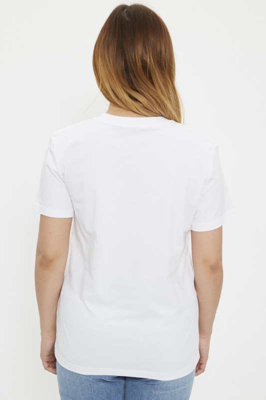T-shirt blanc imprimé