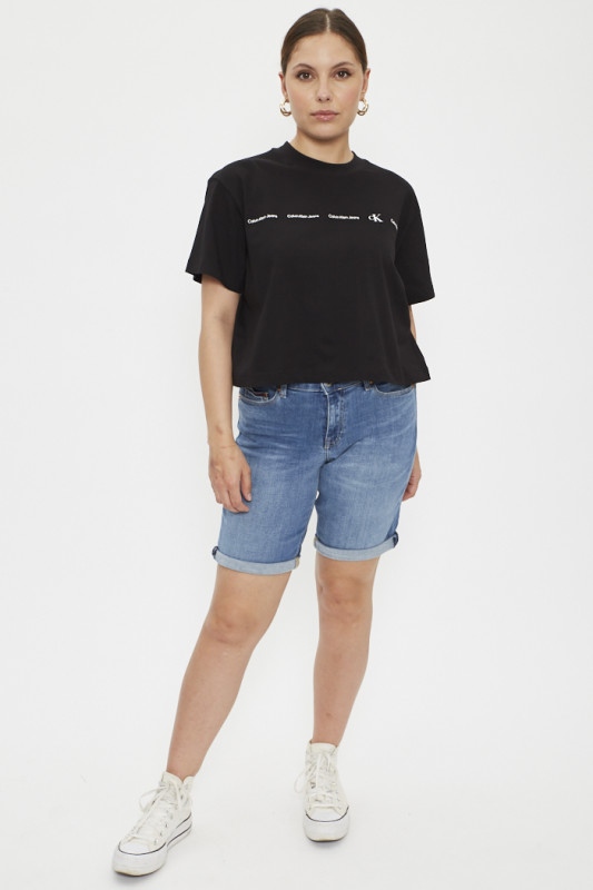T-shirt noir oversize