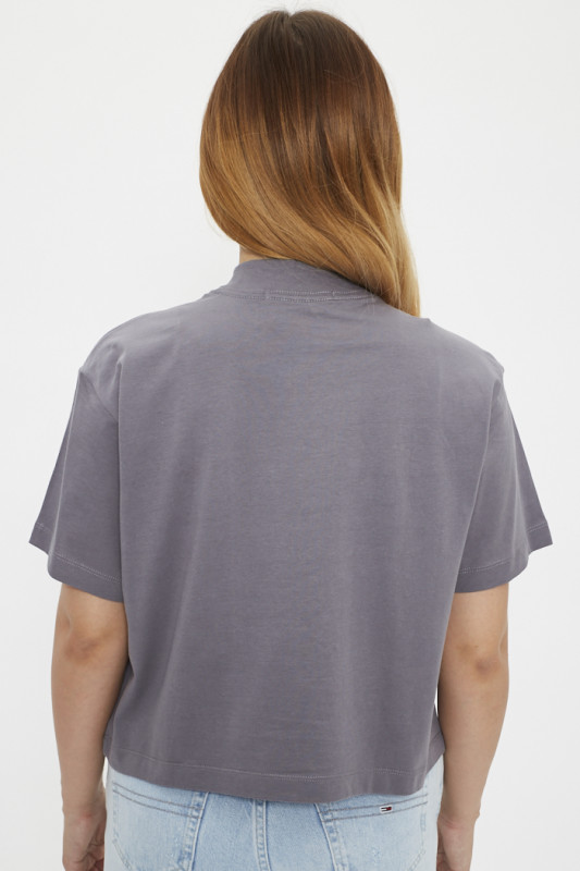 T-shirt gris manches courtes