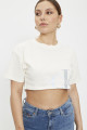 T-shirt cropped blanc