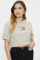 T-shirt cropped beige