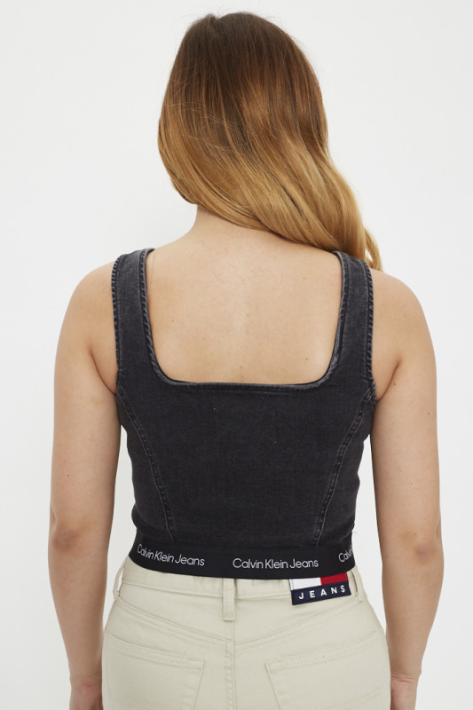 Débardeur cropped calvin klein femme