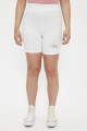 Short cycliste blanc