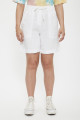 Short blanc en lin