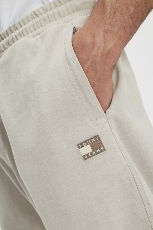 Jogger gris brodé pour homme tommy hilfiger