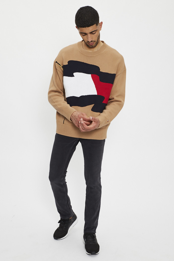 PULL CLASSICS EN MOLLETON - TOMMY HILFIGER - HOMME