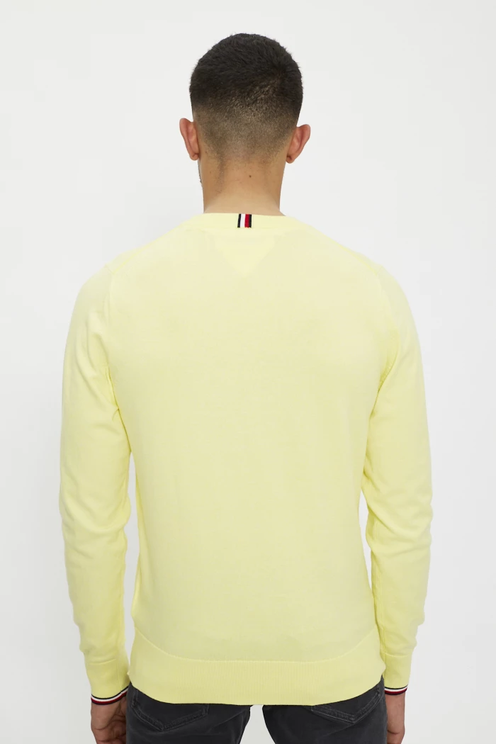 Pull tommy online hilfiger jaune