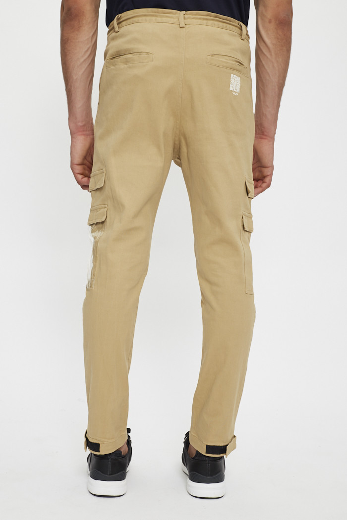 Pantalon cargo homme en polyester –