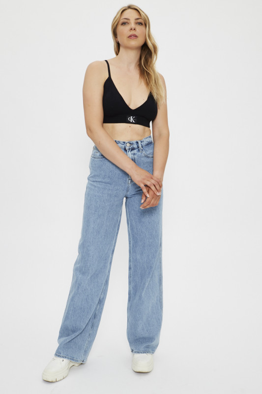 Top court en maille femme