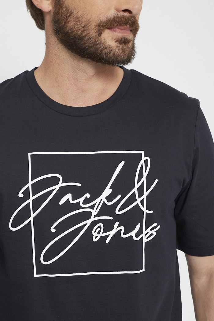 Tee shirt manches courtes dos imprimé Homme JACK & JONES à prix