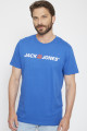 T-shirt bleu manches courtes