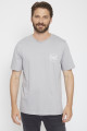 T-shirt gris manches courtes