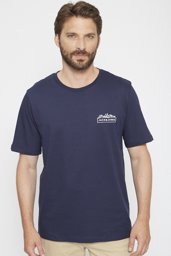 T-Shirt Homme Jack And Jones Marine Vintage Bleu - Cdiscount Prêt