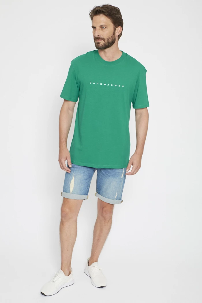 T-shirt Manches Courtes JACK & JONES JJGEPLAS - Col Rond, Coupe Classique Pour Homme