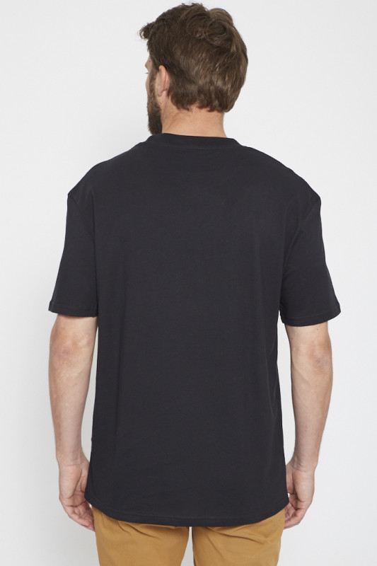 T-shirt 100% coton noir pour homme