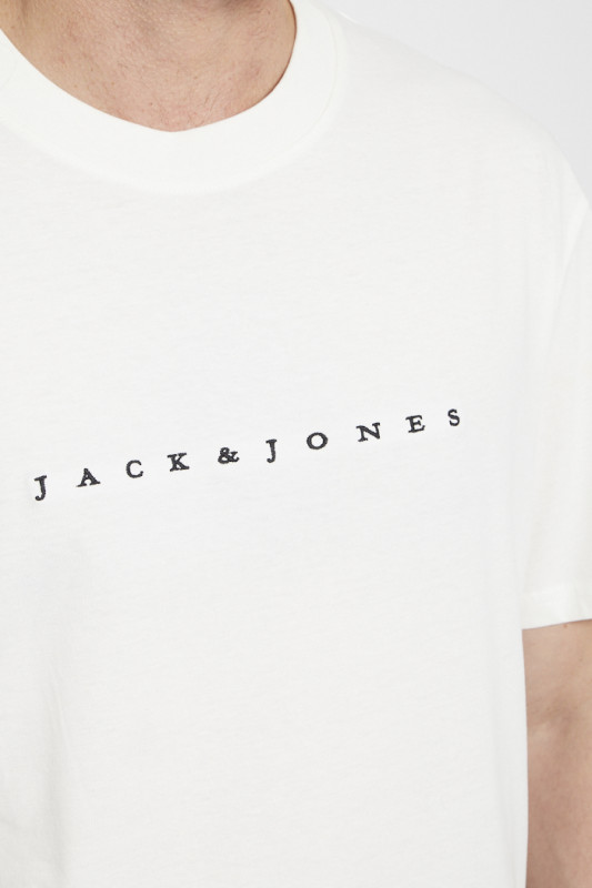 T-shirt blanc brodé 100% coton