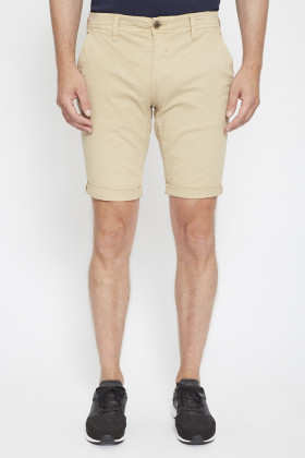 Short chino beige pour homme