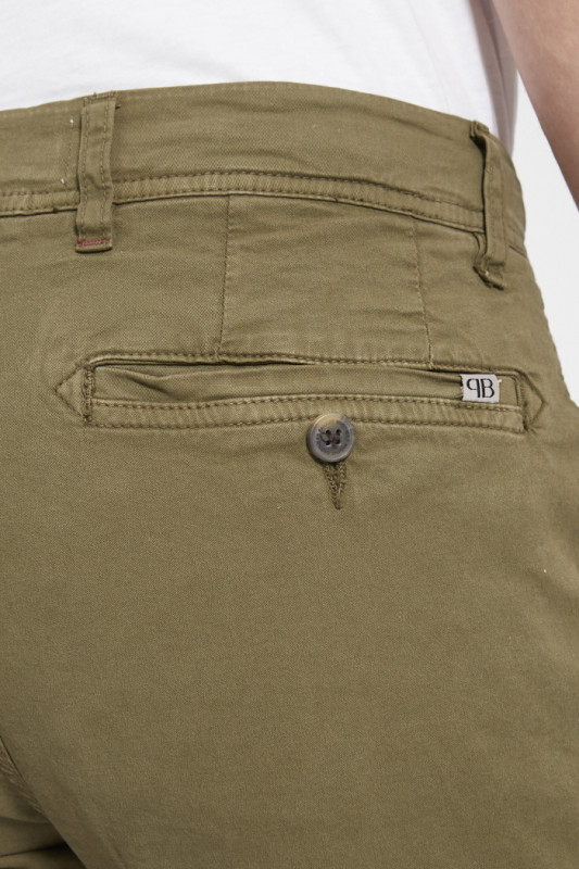 Short 5 poches chino kaki