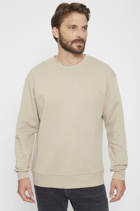 Sweat beige pour homme
