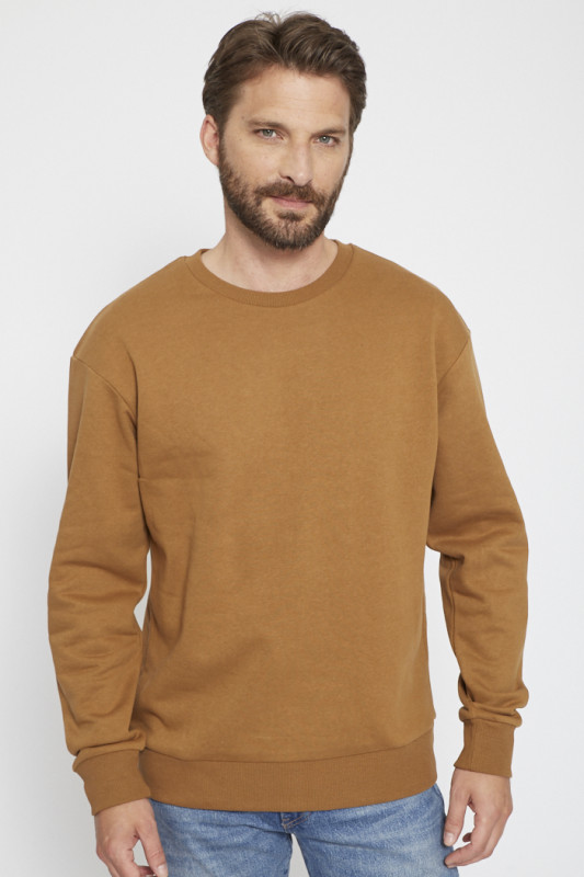 Sweat pour homme Jack & Jones camel