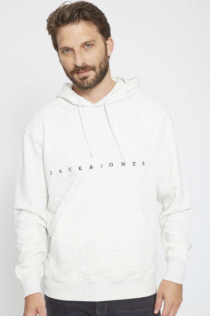 Sweat à capuche Blanc Homme Jack & Jones Logo