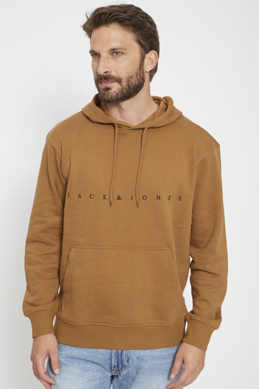 Sweat à capuche camel