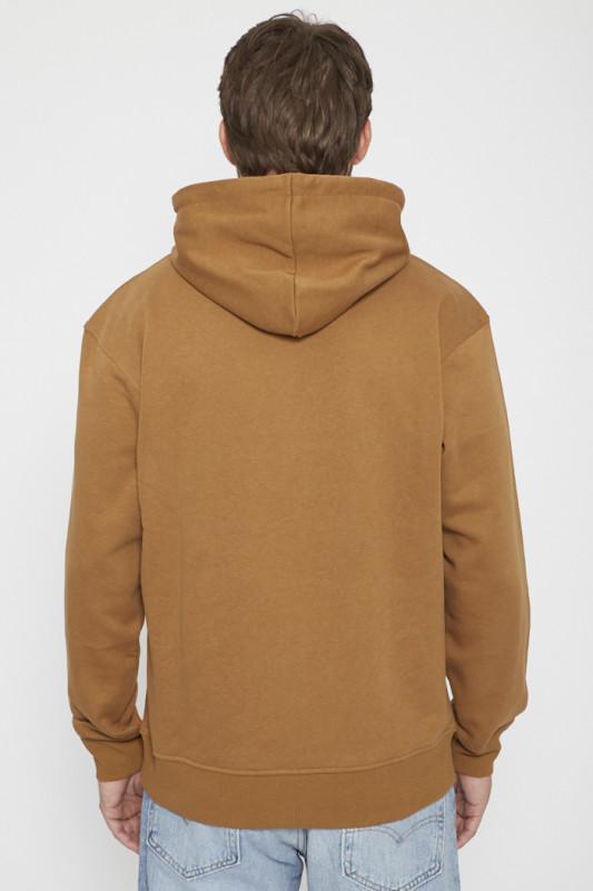 Sweat camel à capuche pour homme